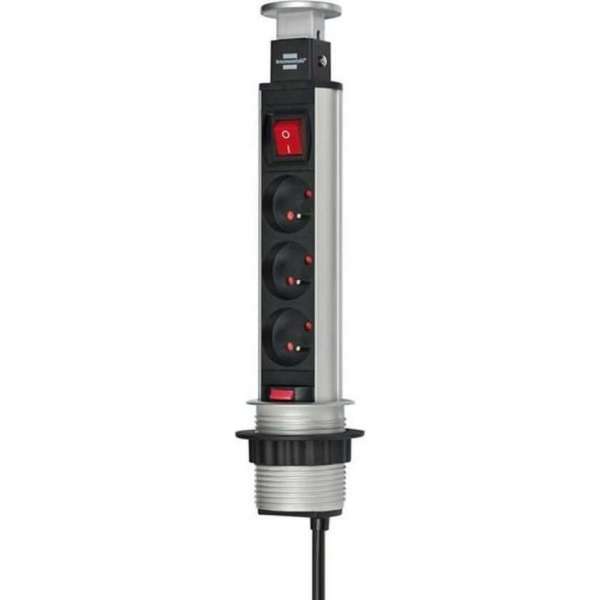 BRENNENSTUHL Power-intrekbare stekkerdoos met schakelaar BRENNENSTUHL Power-intrekbare stekkerdoos met schakelaar