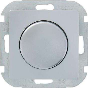PLIEGER dimmer - serie Luna - 12V halogeen met elektronische trafo - 50 - 500 watt - druk aan/uit - aluminium