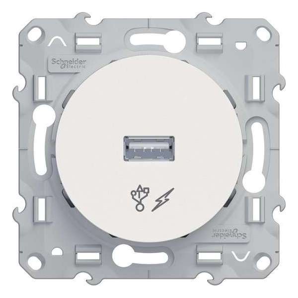 USB-oplader - Wit - Odace - Schneider Electric - S520408 USB-oplader - Wit - Odace - Schneider Electric - S520408