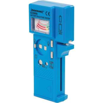 SILVERLINE Batterijtester, zekeringen en gloeilampen