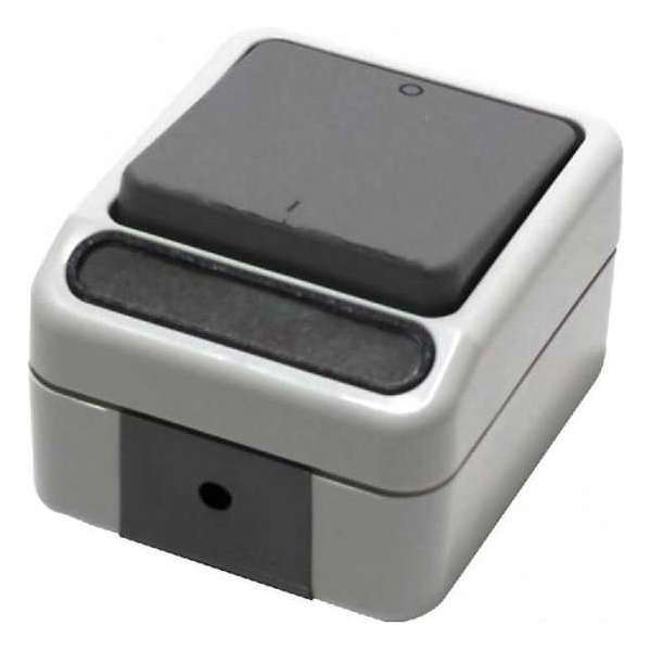 SCHNEIDER ELECTRIC - Merten Aquastar wandschakelaar 1-voudig, 2-polig, spatwaterdicht, serie | GRIJS (1073753) SCHNEIDER ELECTRIC - Merten Aquastar wandschakelaar 1-voudig, 2-polig, spatwaterdicht, serie | GRIJS (1073753)