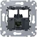 Sokkel - RJ45 Actassi CAT6 UTP 1V - Merten - Schneider Electric - MTN4576-0001