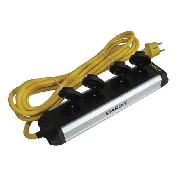 Stekkerdoos Stanley - 4-voudige core - met klapdeksels Stekkerdoos Stanley - 4-voudige core - met klapdeksels