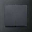 Wissel-wisselschakelaar Compleet - Antraciet - Merten M-Pure - Schneider Electric - MTN3126-36141_TO