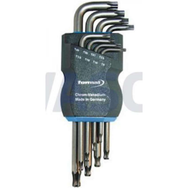 Haakse schroevendraaier lang, met kogelkop CV-staal gefosfateerd T 9-40 FORMAT Haakse schroevendraaier lang, met kogelkop CV-staal gefosfateerd T 9-40 FORMAT