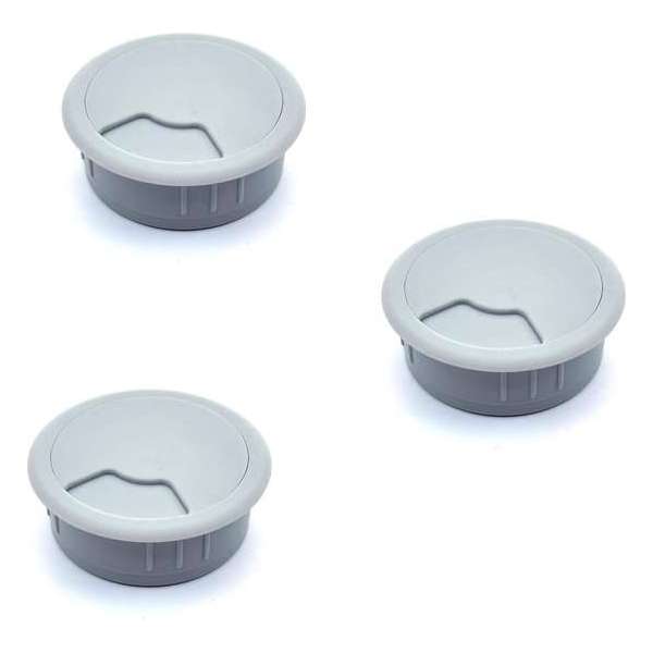 TQ4U kunststof kabeldoorvoer - Ø 60 mm - verstelbaar - grijs - 3 STUKS TQ4U kunststof kabeldoorvoer - Ø 60 mm - verstelbaar - grijs - 3 STUKS