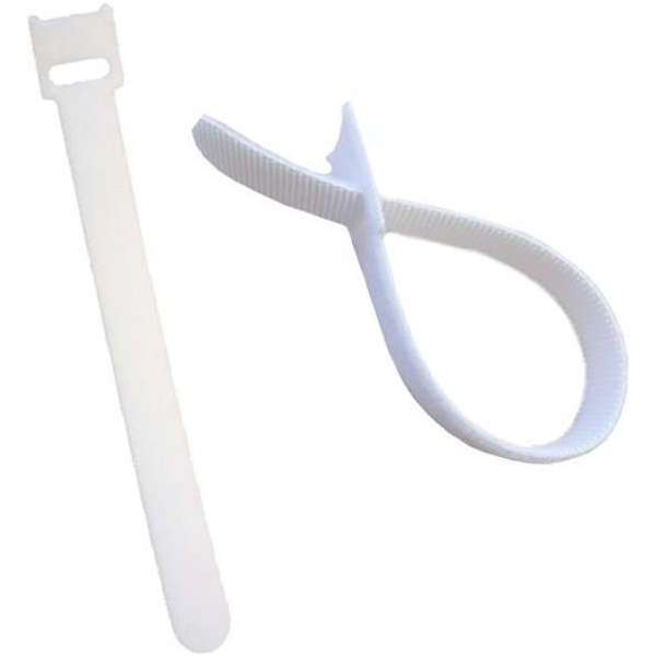 StrapRyte® Klittenband Kabelbinders 100 stuks Wit StrapRyte® Klittenband Kabelbinders 100 stuks Wit