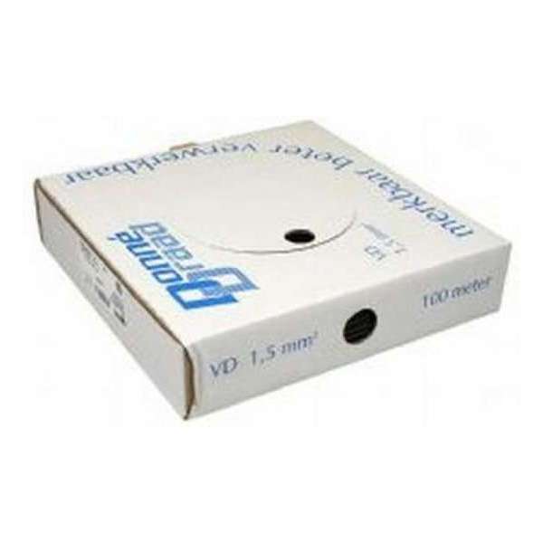 Donne VD Eca - Installatiedraad VD 1,5mm2 Zwart - doos 100m Donne VD Eca - Installatiedraad VD 1,5mm2 Zwart - doos 100m