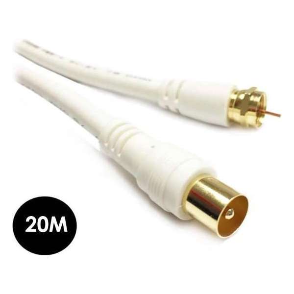 F-Connector - IEC Male Coaxkabel 20M F-Connector - IEC Male Coaxkabel 20M