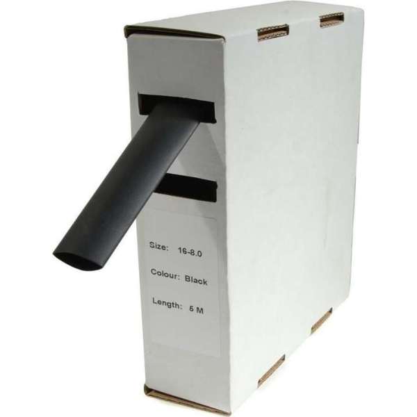 Krimpkous H - 2 box 4.8 Ø / 2.4 Ø 11m zwart Krimpkous H - 2 box 4.8 Ø / 2.4 Ø 11m zwart