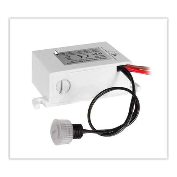 Schemerschakelaar - Externe PIR sensor - 2300W - Inbouw