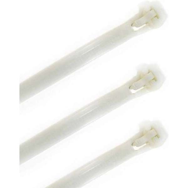 150x kabelbinders tie-wraps loskoppelbaar wit - 7.6 x 300 mm - herbruikbare tie-ribs - Klus/hobby artikelen 150x kabelbinders tie-wraps loskoppelbaar wit - 7.6 x 300 mm - herbruikbare tie-ribs - Klus/hobby artikelen