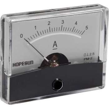 Analoge Paneelmeter Voor Dc Stroommetingen 5A Dc / 60 X 47Mm