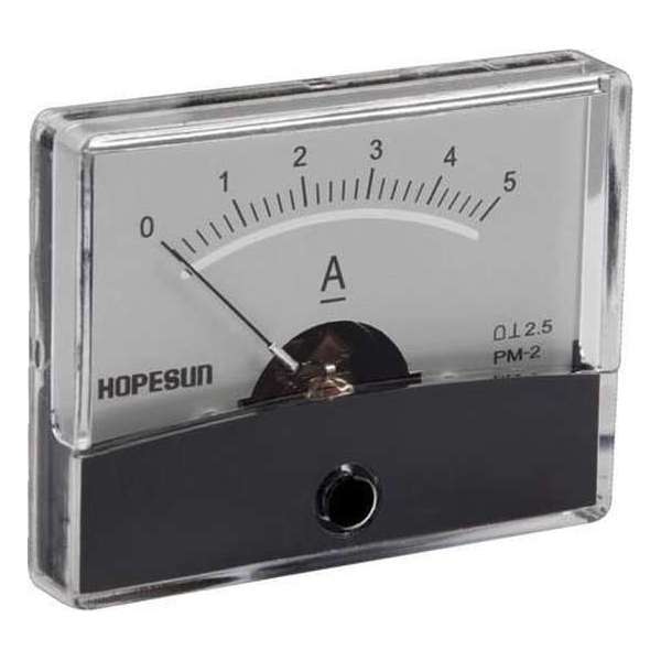 Analoge Paneelmeter Voor Dc Stroommetingen 5A Dc / 60 X 47Mm Analoge Paneelmeter Voor Dc Stroommetingen 5A Dc / 60 X 47Mm