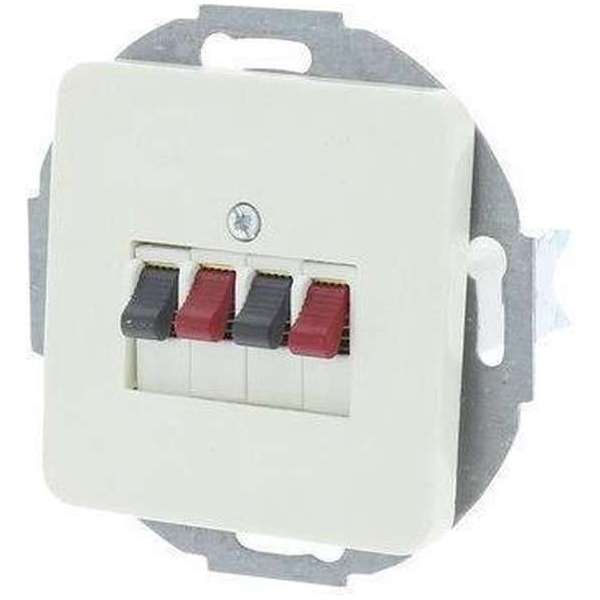 BERKER M2 CONTACTDOOS INBOUW LUIDSPREKER 4POLIG CREME