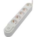 Chacon - Design TCD RA 5V/1.5m 3x1,5qmm - schakelaar - Wit