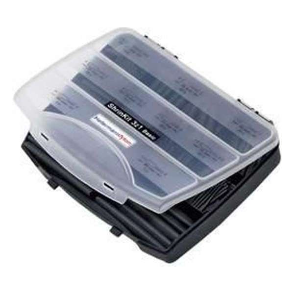 HellermannTyton 380-03001 Krimpkous assortiment Zwart Krimpverhouding:3:1 220 onderdelen HellermannTyton 380-03001 Krimpkous assortiment Zwart Krimpverhouding:3:1 220 onderdelen