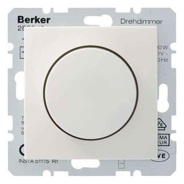 Berker S1 inbouw drukdimmer 230V gloei/halogeen wit 60-400W Berker S1 inbouw drukdimmer 230V gloei/halogeen wit 60-400W