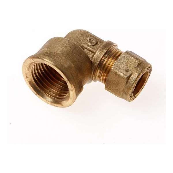 Installatiebranche Kniekoppeling binnendraads knel 1/2" x 12mm Installatiebranche Kniekoppeling binnendraads knel 1/2" x 12mm