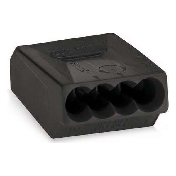 Wago 273-102 Zwart kabel-connector Wago 273-102 Zwart kabel-connector