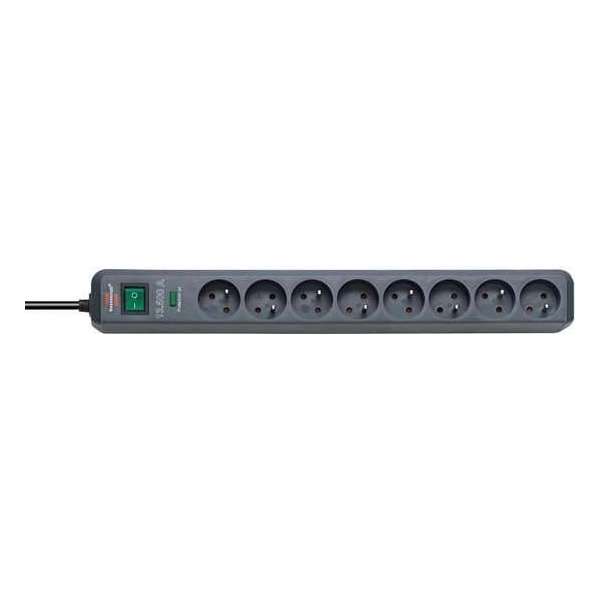 BRENNENSTUHL Eco-line overspanningsbeveiliging - aansluiting 16A 8 x connectoren met omgekeerde aansluiting kabel 1,4m BRENNENSTUHL Eco-line overspanningsbeveiliging - aansluiting 16A 8 x connectoren met omgekeerde aansluiting kabel 1,4m