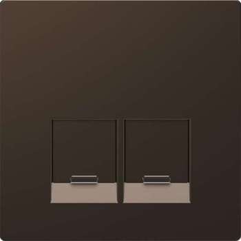 Inzetstuk RJ45 Actassi 2V - Metaal - Mocca Metallic - Systeem Design - Schneider Electric - MTN4572-6052