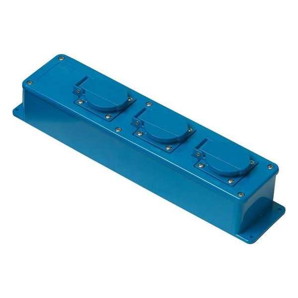 Kabel Verdeelkast Met Klepdeksel Triple Blauw 3 Weg Kabel Verdeelkast Met Klepdeksel Triple Blauw 3 Weg