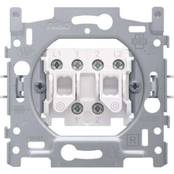 NIKO serie drukcontact/impulsdrukker | 170-05000 | 2 maakcontacten | inbouw