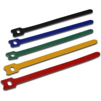 DIGITUS Kabelbinder-Set, Klettversion, verschiedenfarbig