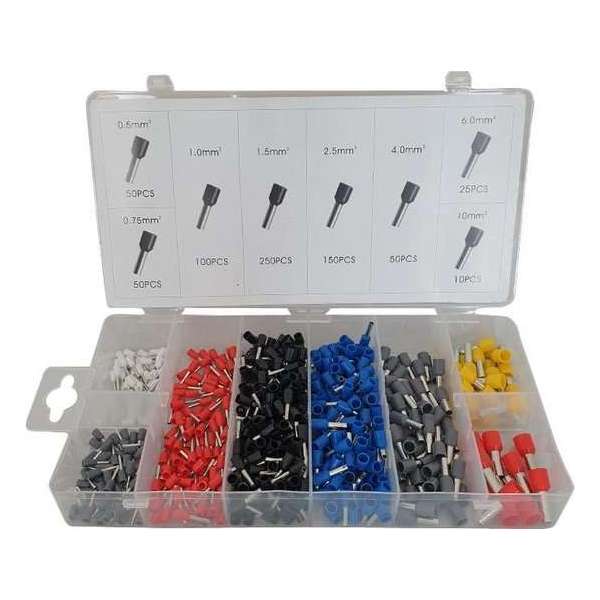 Weber Tools Adereindhulzen Assortiment Geïsoleerd 0,5 t/m 10mm² Weber Tools Adereindhulzen Assortiment Geïsoleerd 0,5 t/m 10mm²
