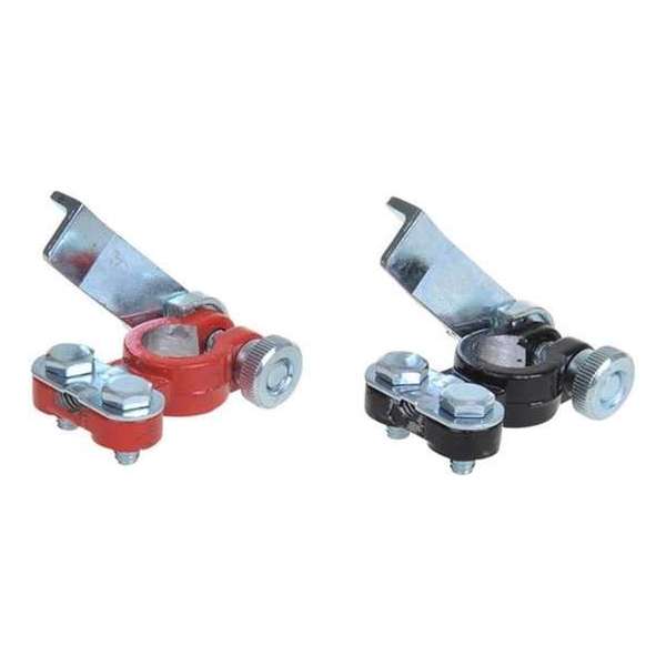 Proplus Accuklemmenset Met Snelsluiting (+) En (-) Din 16/18mm Proplus Accuklemmenset Met Snelsluiting (+) En (-) Din 16/18mm