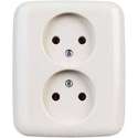 BUSCH-JAEGER type Reflex SI inbouw wandcontactdoos dubbel | WIT