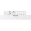 Filex Power Desk Up® - 2x 230V, 2x keystone - Wit