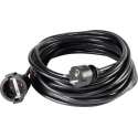 Basetech 1593784 Stroom Verlengkabel 16 A Zwart 10.00 m