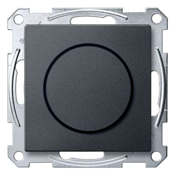 MERTEN System M dimmer | 230V verlichting en halogeenverlichting zonder trafo | 60 - 400 watt | druk aan/uit | antraciet MERTEN System M dimmer | 230V verlichting en halogeenverlichting zonder trafo | 60 - 400 watt | druk aan/uit | antraciet