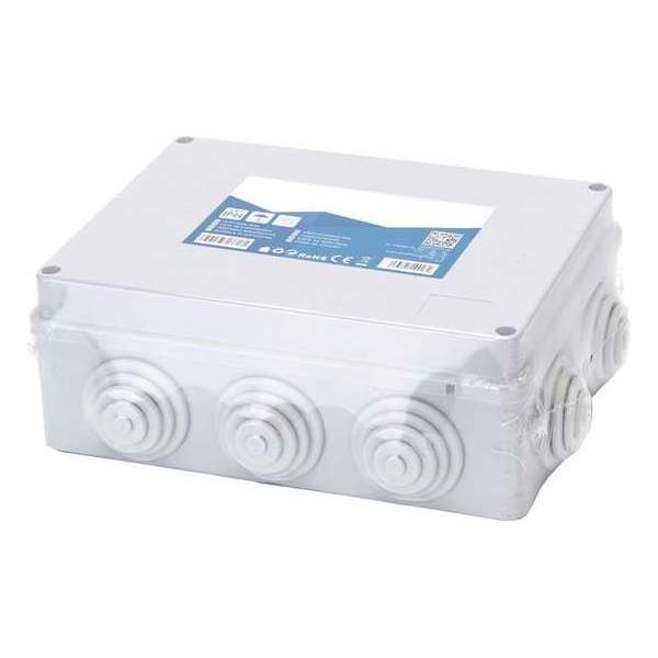 Lasdoos - Kabeldoos - Igna Lassy - Rechthoek - Opbouw - 190x140x70mm - IP44 - Grijs Lasdoos - Kabeldoos - Igna Lassy - Rechthoek - Opbouw - 190x140x70mm - IP44 - Grijs