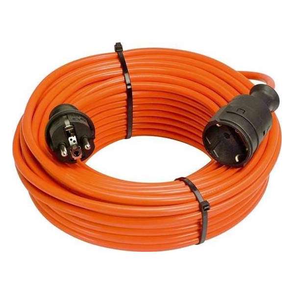 Rubberen verlengsnoer, rood, 20 m, binnen en buiten Rubberen verlengsnoer, rood, 20 m, binnen en buiten