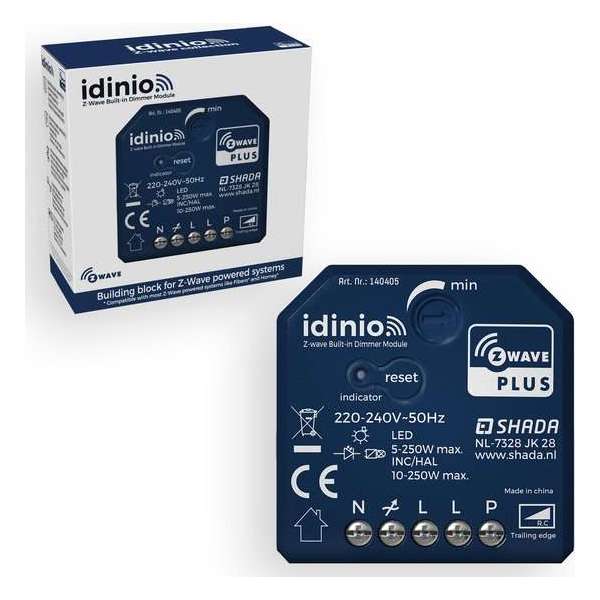 Idinio 250W LED Dimmer Module Z-Wave Idinio 250W LED Dimmer Module Z-Wave