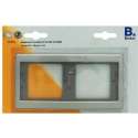 BERKER K5 afdekraam 2-voudig, inbouw | RVS