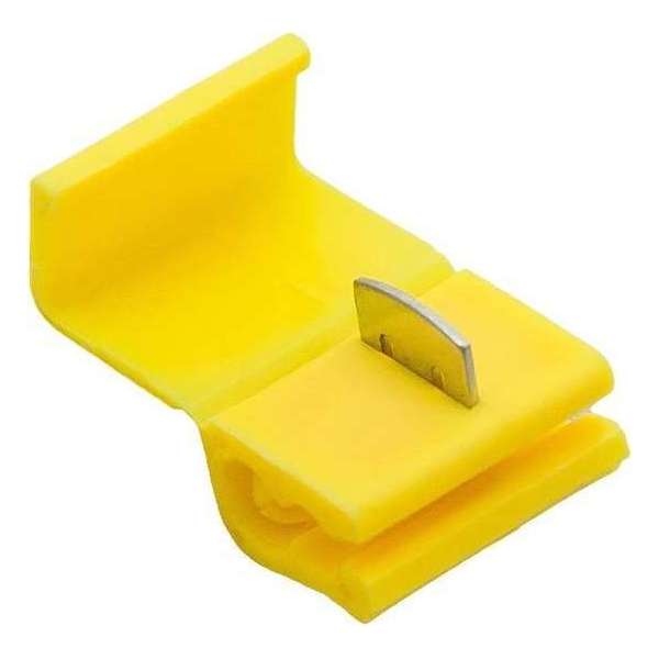 Draad Connectors Aftakklem Geel - 4.0-6.0 mm2 - 100 stuks Draad Connectors Aftakklem Geel - 4.0-6.0 mm2 - 100 stuks
