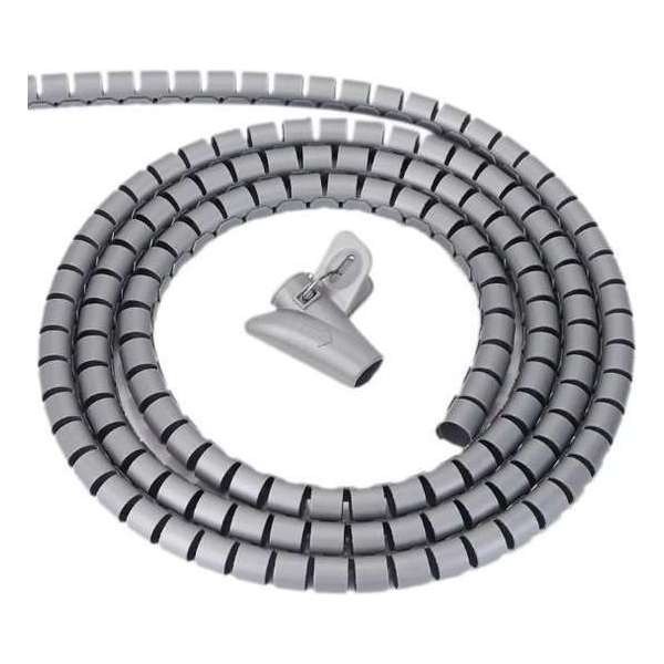 Coretek Cable eater kabelslang met rijgtool - 16 mm / 3m / grijs Coretek Cable eater kabelslang met rijgtool - 16 mm / 3m / grijs