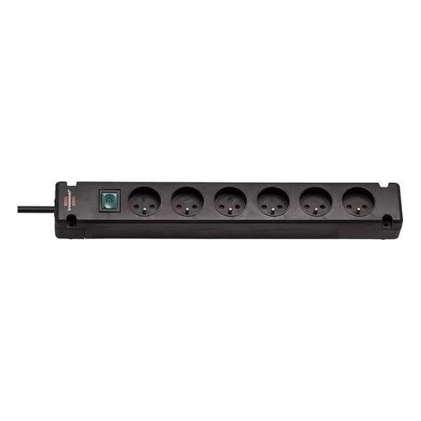 BRENNENSTUHL BREMOUNTA Socket 6 Outlets 3m (H05VV-F3G1.5 met schakelaar), zwart BRENNENSTUHL BREMOUNTA Socket 6 Outlets 3m (H05VV-F3G1.5 met schakelaar), zwart
