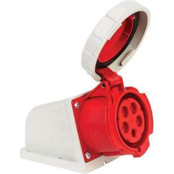 Mete - CEE female 5 polig 6H 32A IP67 - waterdicht - kracht wandcontactdoos  380-415VAC