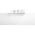 Filex Power Desk Up® 2.0 - 2x 230V, 1x keystone - Wit
