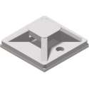 Tie-Wrap Kabelbinderhouder 40x40 mm 100 Stuks Zelfklevend Wit