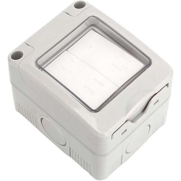 Wisselschakelaar Wissel/Wissel - Igan Focky - Opbouw - Dubbel Schakelaar - Waterdicht IP55 - Grijs Wisselschakelaar Wissel/Wissel - Igan Focky - Opbouw - Dubbel Schakelaar - Waterdicht IP55 - Grijs