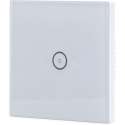 Touchschakelaar Smart WiFi - Aigi Smarton - Inbouw - 1-voudig Touch Schakelaar - Incl. Glazen Afdekraam - Wit