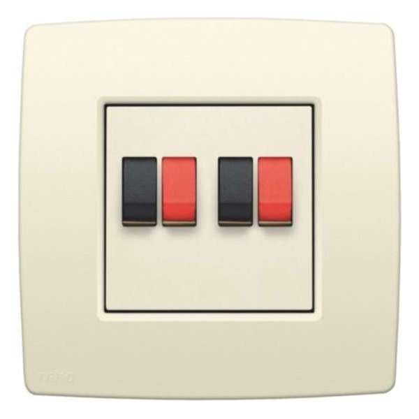 Niko - Audio stopcontact dubbel cream - 100-69700 Niko - Audio stopcontact dubbel cream - 100-69700