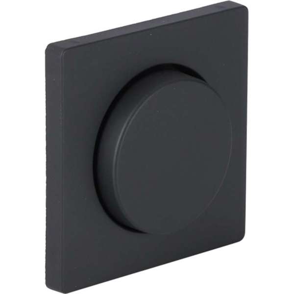 Berker Q1 centraalplaat – met knop – dimmer – antraciet Berker Q1 centraalplaat – met knop – dimmer – antraciet