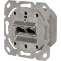 Q-Link contactdoos – telefoon – data – inbouw – CAT6A – 2 x 8–polig – element